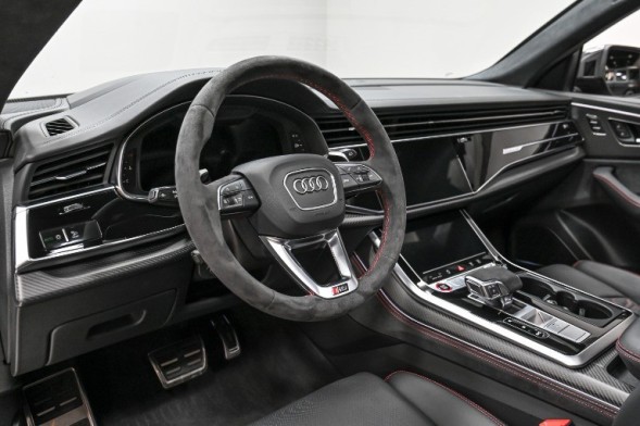 Audi OE 4M8419091AN TPE RS Кермо Alcantara з підігрівом та червоною ниткою для Audi RSQ8 SQ8 Q8 Q7 SQ7 4M8