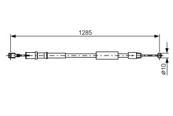 1987482026 BOSCH Трос гальма