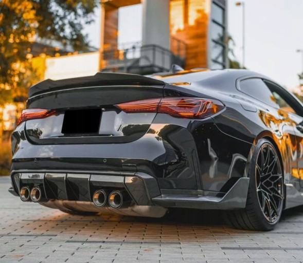 Китай 74743275804 НАКЛАДКИ ЗАДНІ БІЧНІ ДИФУЗОР СПОЙЛЕР MP STYLE BMW G82 G83 CARBON М ПАКЕТ