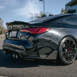 Китай 74743275804 НАКЛАДКИ ЗАДНІ БІЧНІ ДИФУЗОР СПОЙЛЕР MP STYLE BMW G82 G83 CARBON М ПАКЕТ