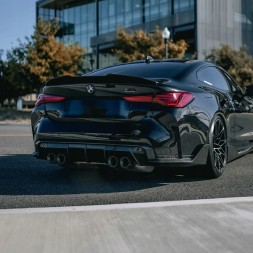 Китай 74743275804 НАКЛАДКИ ЗАДНІ БІЧНІ ДИФУЗОР СПОЙЛЕР MP STYLE BMW G82 G83 CARBON М ПАКЕТ