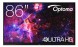 Китай WEW-SC-AB-ULOPT086I3863RK Інтерактивний монітор Optoma 86" IFPD 3863RK 4K сенсорний для освіти