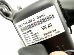 Audi OE 5WA815005Q, DWP470570OE Автономний обігрівач Webasto Audi A3 5WA815005Q