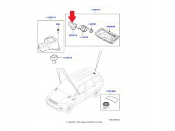 WOLLER H.169/607. Камера заднього виду допомоги при паркуванні CAM LR056230 для Range Rover Sport II 2013-2022
