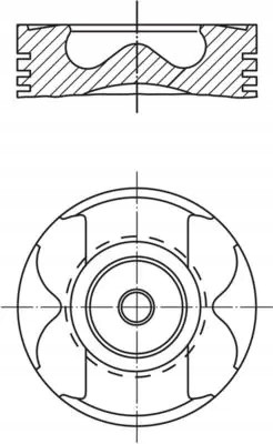 Mahle 021 PI 00125 001 Поршень двигуна 021 pi 00125 001 mahle