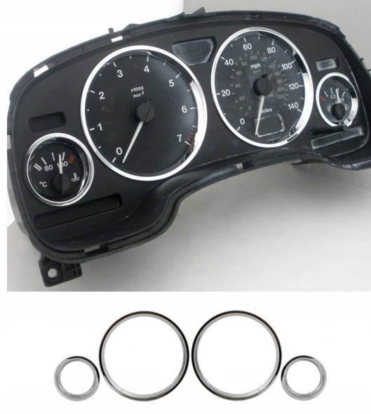 ME Premium 24451508 ХРОМОВИЙ ГОДИННИК РАМКА ЛІЧИЛЬНИК OPEL ASTRA II ZAFIRA