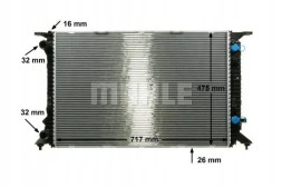 Mahle CR 910 000P Охолоджувач води cr 910 000р mahle