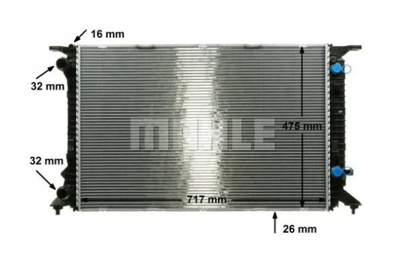 Mahle CR 910 000P Охолоджувач води cr 910 000р mahle