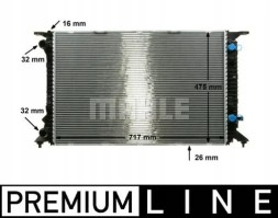 Mahle CR 910 000P Охолоджувач води cr 910 000р mahle