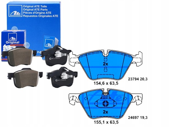 ATE 58891128 ATE Ate13.0460-7268.2 колодки хам. Bmw фронт f10/f11 52 + помічник водія #33