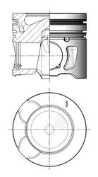 Kolbenschmidt 41251610 Поршень двигуна 41251610 kolbenschmidt citroen ds
