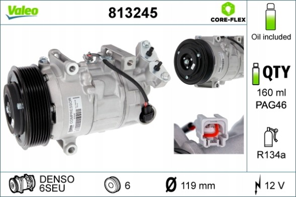 Valeo 813245 Компресор кондиціонера valeo 813245