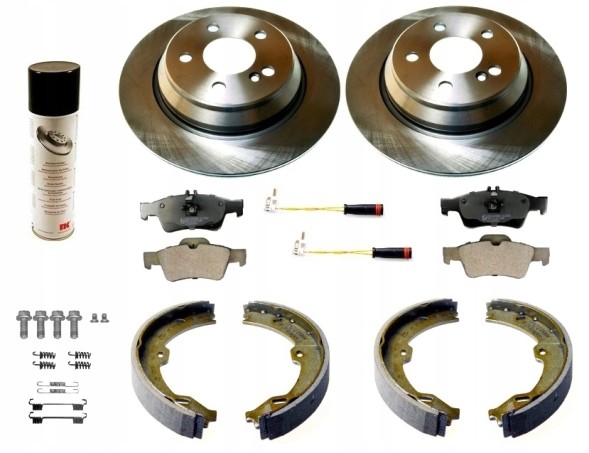 Denckermann ALL1308 Диски колодки черевики MERCEDES S CLASS W220 2002-2006 ЗАДНІ СУДОВІ