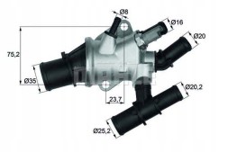 Behr BEHTI 155 88/RS5 ТЕРМОСТАТ BEHR FIAT 88C 1.9JTD