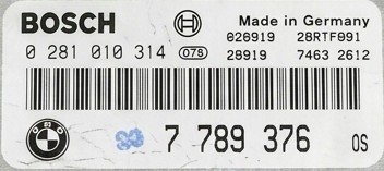 BMW OE E39 525D 0281010314 7789376 bez immo przygotowany w SDK Блок керування BMW E39 525D M57 0281010314 7789376 БЕЗ ІММО