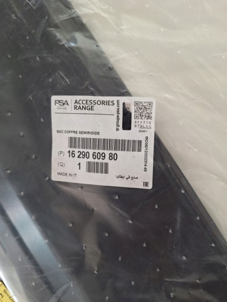 Peugeot OE Килимок багажника PEUGEOT RIFTER OE 1629060980