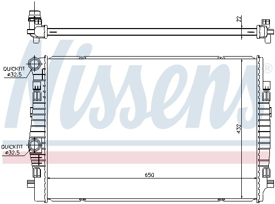 65304 NISSENS Радіатор системи охолодження