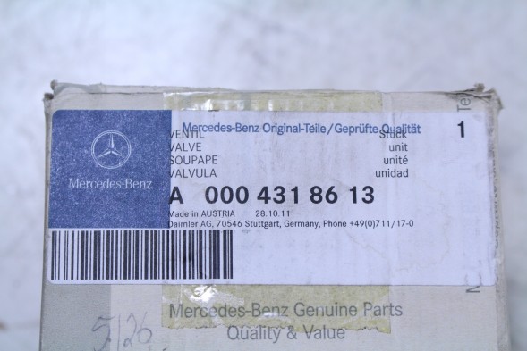 Mercedes-Benz OE A0004318613 MERCEDES КЛАПАН РЕГУЛЮВАННЯ ГАЛЬМІВНОГО ЗУСИЛЛЯ WABCO MERCEDES A0004318613