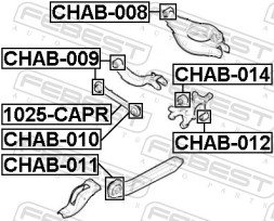CHAB 011 FEBEST Сайлентблок