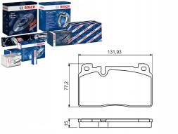 Bosch 0 986 494 702 BOS/GIFT Гальмівні колодки audi front q5 2,0-3,0 tdi 08- bos