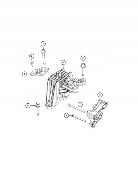 Victor 68224746AD VIC Подушка двигуна ПРАВА 3.6Л CHRYSLER PACIFICA RU 2017-2024 VOYAGER 2020-