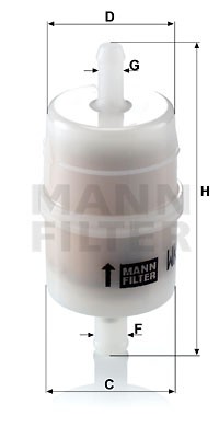 WK 32 6 MANN FILTER Фільтр палива