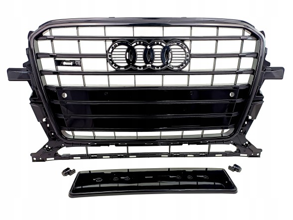 PA 8R0853651S CZARNY РЕШІТКА-ОБМАНКА ГРИЛЬ AUDI Q5 8R LIFT 2012-2016 НА ЗВИЧАЙНИЙ БАМПЕР