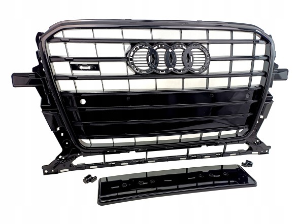 PA 8R0853651S CZARNY РЕШІТКА-ОБМАНКА ГРИЛЬ AUDI Q5 8R LIFT 2012-2016 НА ЗВИЧАЙНИЙ БАМПЕР