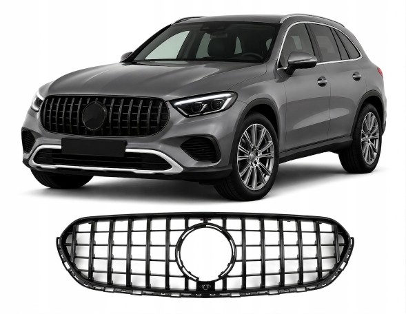Automaniac A254052 AIRAUTOPL СПОРТИВНА МАСКЕТКА-РЕШІТКА РАДІАТОРА MERCEDES GLC X254 PANAMERICANA AMG GT ЧОРНИЙ ГЛЯНЕЦЬ