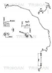 Triscan 9010 29018 Шнур кондиціонування повітря 9010 29018 triscan vw