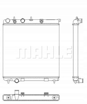 Mahle CR 2036 000S Охолоджувач peugeot 207 07- 208 12- mahle cr 2036 000с