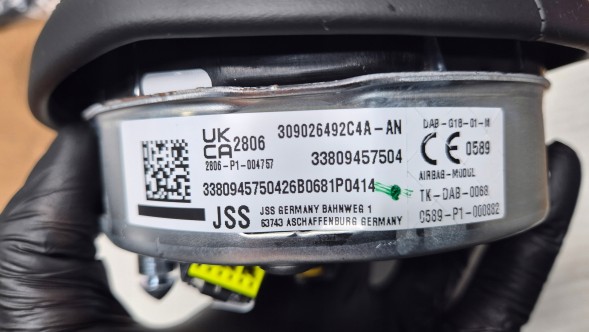 BMW OE PODUSZKA KIEROWCY BMW NOWE MODELE G EUROPA AIRBAG Водійська подушка безпеки BMW G20 G30 G05 G07 ШКІРА ЄВРОПА НОВА