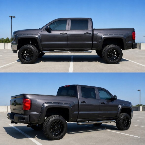 Китай JGD-SILV-FF14SB Розширювачі крил – стиль "Pocket Rivet" для SILVERADO 2014-2018 Short Bed
