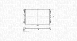 MAGNETI MARELLI 350213173400 Охолоджувач води 350213173400 magneti marelli