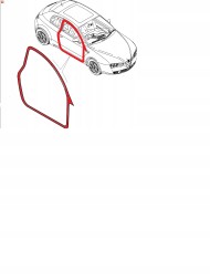 Alfa Romeo OE 60694144 ALFA ROMEO BRERA УЩІЛЬНЕННЯ ДВЕРЕЙ ВУГІЛЬНИЙ ПРАВИЙ OEM