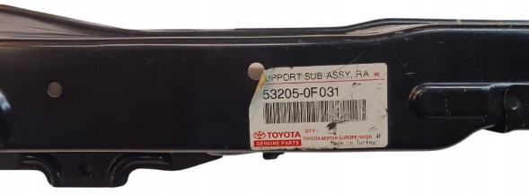 Toyota OE 53205-0F031 Підсилювач Верхньої Панелі TOYOTA COROLLA VERSO 02/2004-01/2009 Оригінал