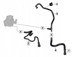 BMW OE 13538594893 Oe bmw паливний шнур з датчиком f20 f21 f22 f30 f31 f32 f33 f34 n47n