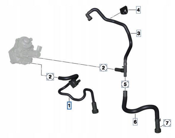 BMW OE 13538594893 Oe bmw паливний шнур з датчиком f20 f21 f22 f30 f31 f32 f33 f34 n47n