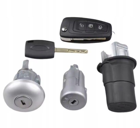 Polcar NOWA KPL STACYJKA ZAMKI WKŁADKA DO DRZWI FORD TRANSIT MK8 CUSTOM MK8 2012-> 2013 2014 2015 2016 2017 2018 2019 2020 2021 2022 2023 Замок запалювання Polcar заміна для Ford Transit MK8 2012-2023