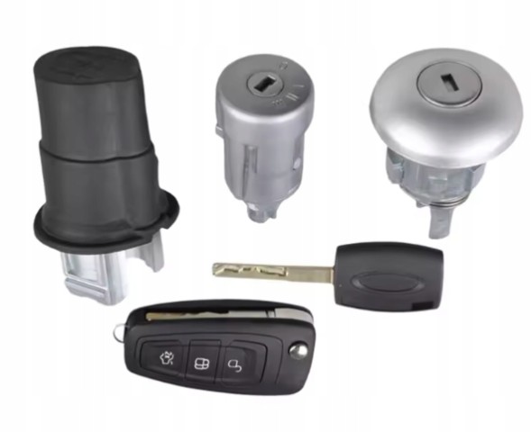 Polcar NOWA KPL STACYJKA ZAMKI WKŁADKA DO DRZWI FORD TRANSIT MK8 CUSTOM MK8 2012-> 2013 2014 2015 2016 2017 2018 2019 2020 2021 2022 2023 Замок запалювання Polcar заміна для Ford Transit MK8 2012-2023