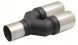 Ulter-Sport N2-70RS L наконечник глушника подвійний круглий