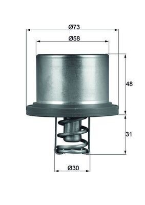THD 2 89 MAHLE ORIGINAL Термостат