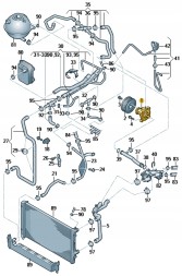 Volkswagen OE 03F121004E Насос охолоджуючої рідини 03f121004e volkswagen vw oe оригінал