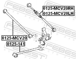 0125 MCV20 FEBEST Важіль підвіски