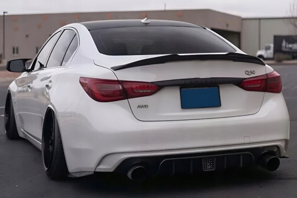 Китай AC-S0075 Лоток спойлер Infiniti Q50 2014-2018 PSM Style чорний глянець