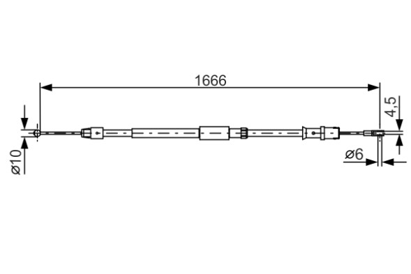 1987482032 BOSCH Трос гальма