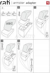 Rati 79.V05120A Підлокітник призначений для Renault Megane IV, 2016- , Armster 3