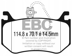 EBC DP42326R Гальмівні колодки yellowstuff ebc brakes alfa romeo giulia 952 stelvio &amp; q4
