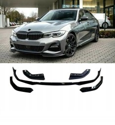 KAMEX KAMEX- G20 G21 SPOILER PRZÓD M-PAKIET SMUKŁY BEZ OBNIŻENIA СПОЙЛЕР СПЛІТТЕР ПЕРЕДНІЙ BMW 3 G20 G21 2018+ ЧОРНИЙ ГЛЯНЕЦЬ МІЦНИЙ ABS
