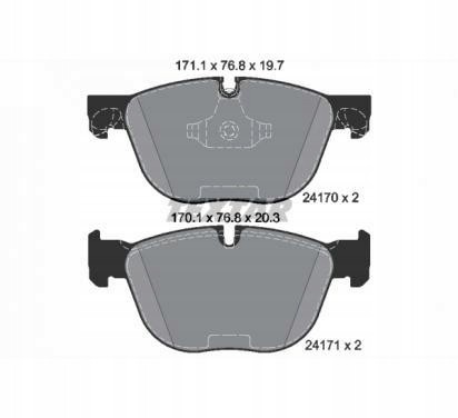 Textar 2417001 Колодки хам. Bmw р. E70/e71 x5/x6 08- 2417001 textar